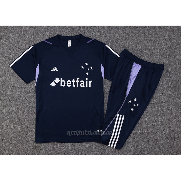 Chandal del Cruzeiro Manga Corta 2023-2024 Azul - Pantalon Corto